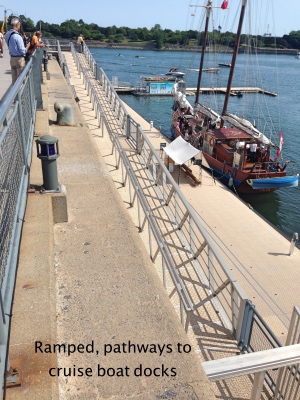Accessible Montreal; accessible boat dock